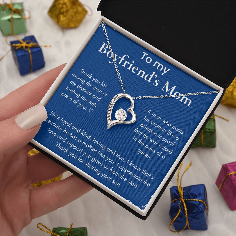 To My Boyfriend's Mom - Forever Love Necklace (Mother's day perfect gift)