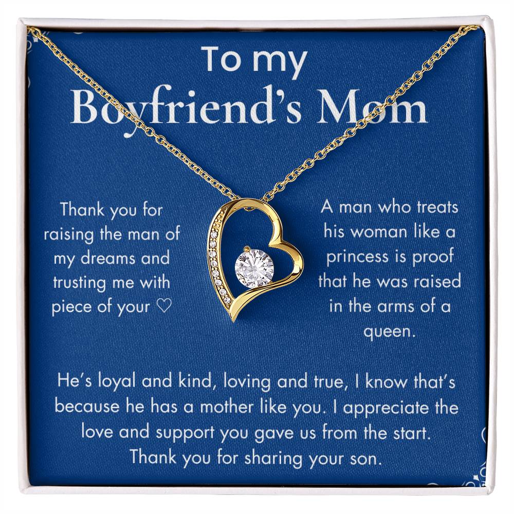To My Boyfriend's Mom - Forever Love Necklace (Mother's day perfect gift)